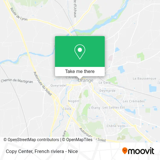 Copy Center map