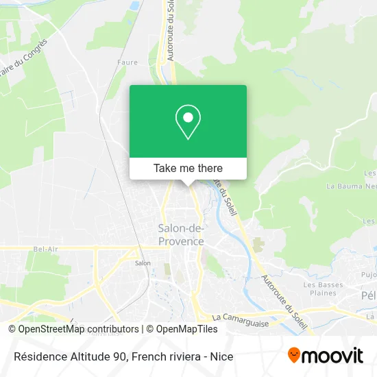 Résidence Altitude 90 map