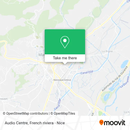 Audio Centre map