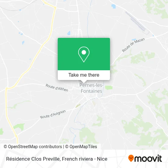 Résidence Clos Preville map