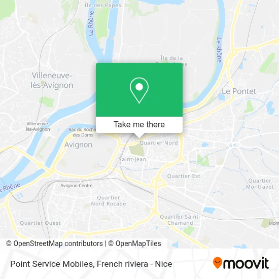 Point Service Mobiles map