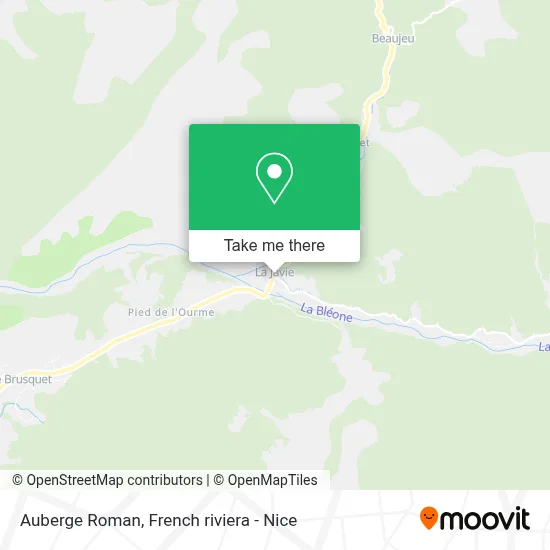 Auberge Roman map