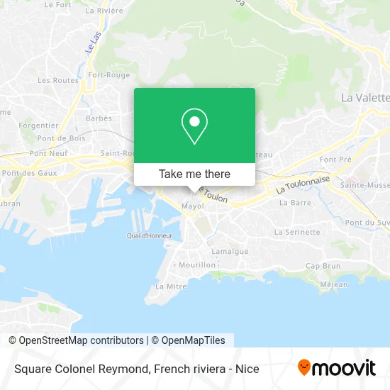 Square Colonel Reymond map