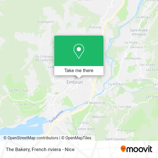 Le Fournil map
