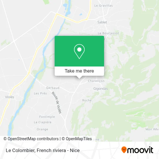 Le Colombier map