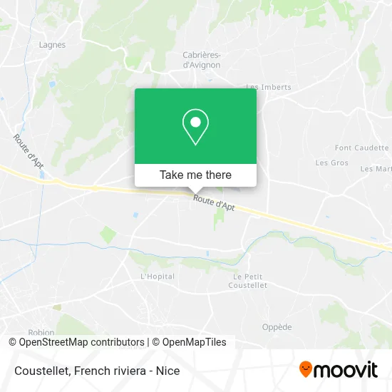 Coustellet map