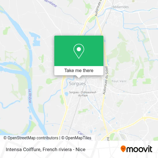 Intensa Coiffure map