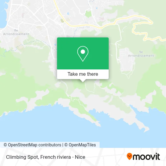 Climbing Spot map