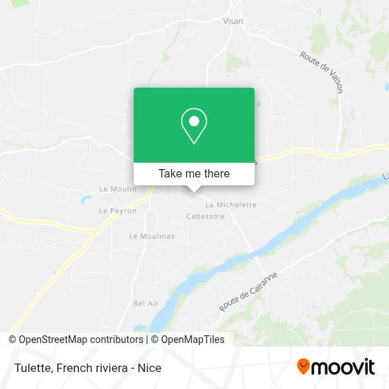 Tulette map