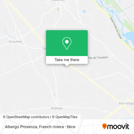 Albergo Provenza map