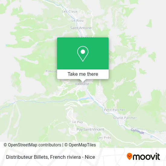 Distributeur Billets map