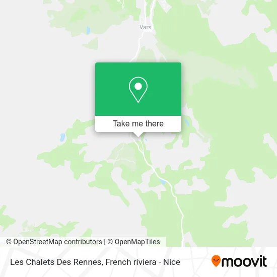 Les Chalets Des Rennes map