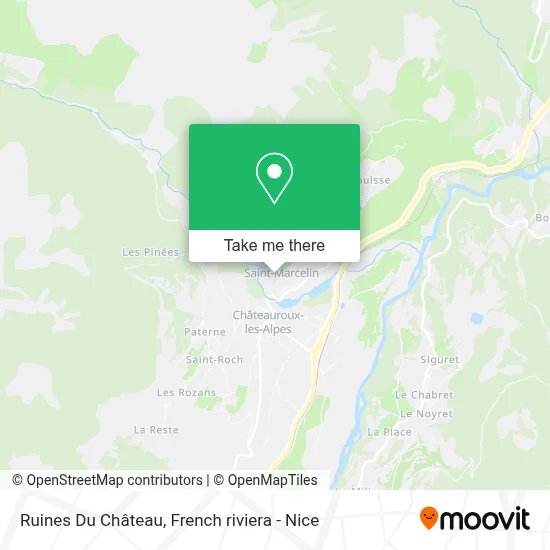 Ruines Du Château map