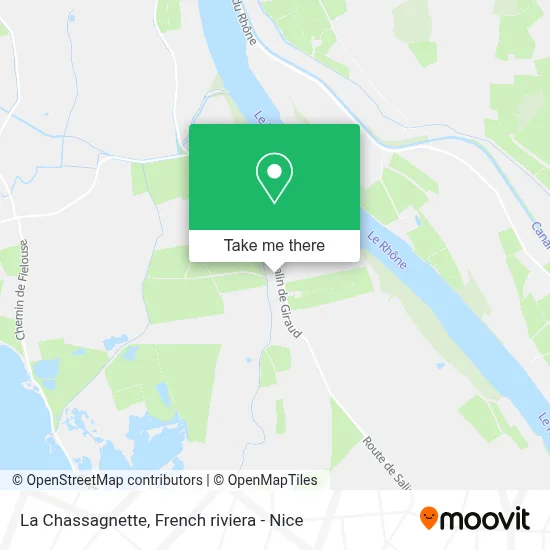 La Chassagnette map
