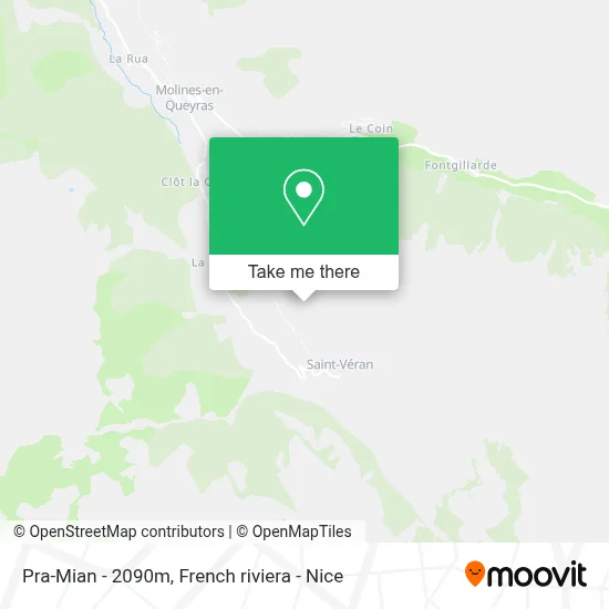 Pra-Mian - 2090m map