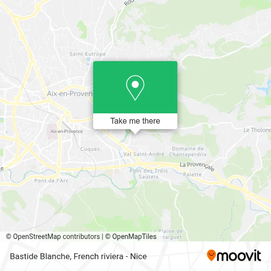Bastide Blanche map