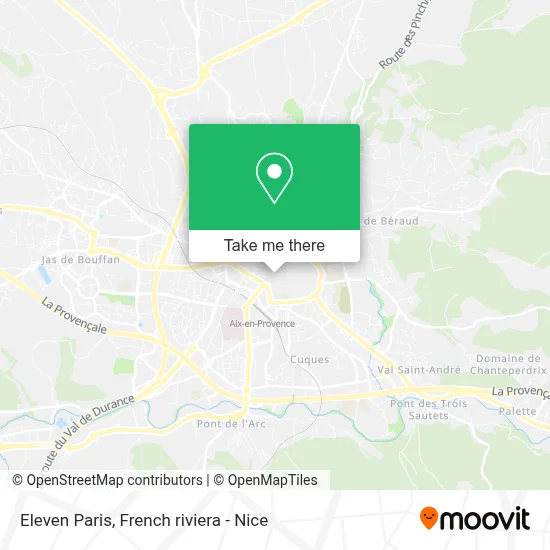 Eleven Paris map