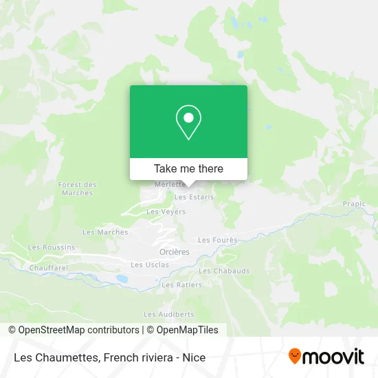 Les Chaumettes map
