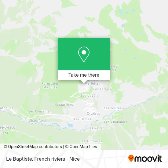 Le Baptiste map