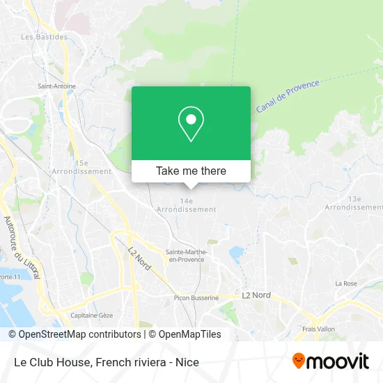 Le Club House map
