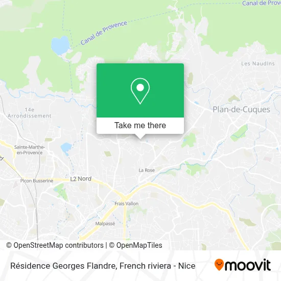Résidence Georges Flandre map