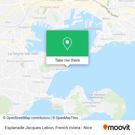 Esplanade Jacques Lebon map