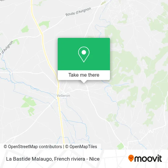 La Bastide Malaugo map