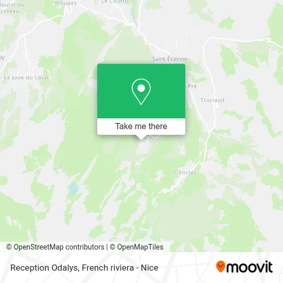Reception Odalys map