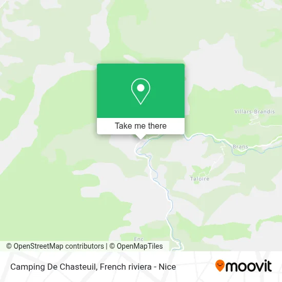 Camping De Chasteuil map