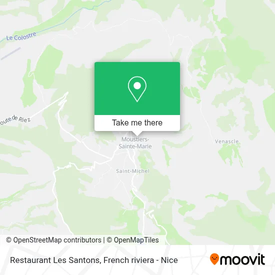 Restaurant Les Santons map