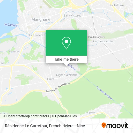 Résidence Le Carrefour map