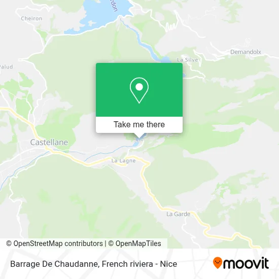 Mapa Barrage De Chaudanne