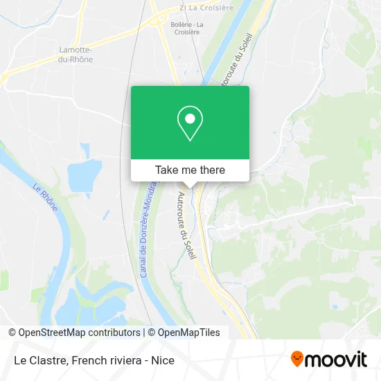 Le Clastre map