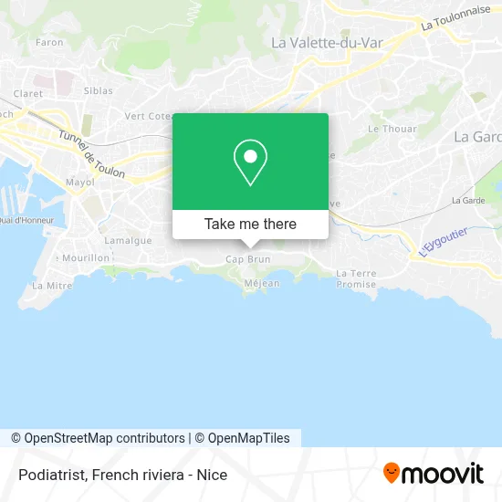 Podologue map