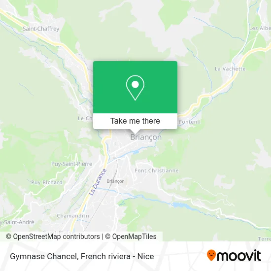 Gymnase Chancel map
