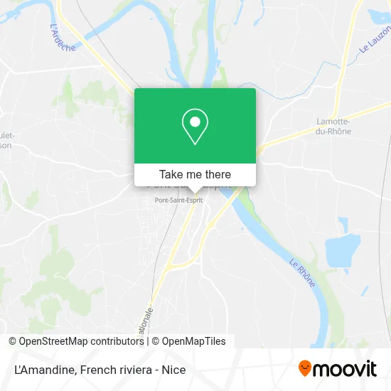 L'Amandine map