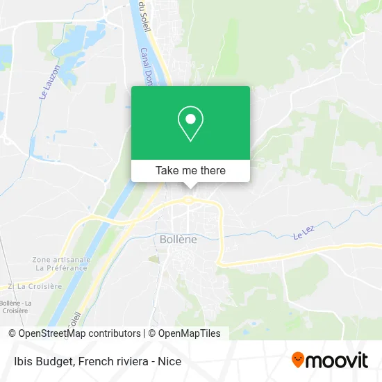 Ibis Budget map