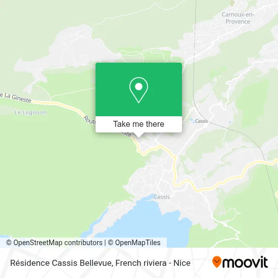 Résidence Cassis Bellevue map