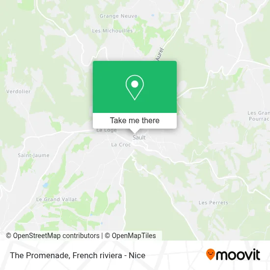 La Promenade map
