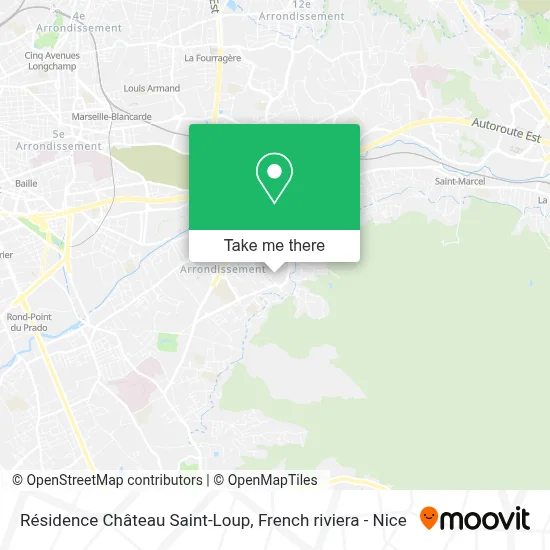 Résidence Château Saint-Loup map