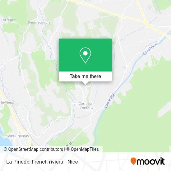 La Pinède map