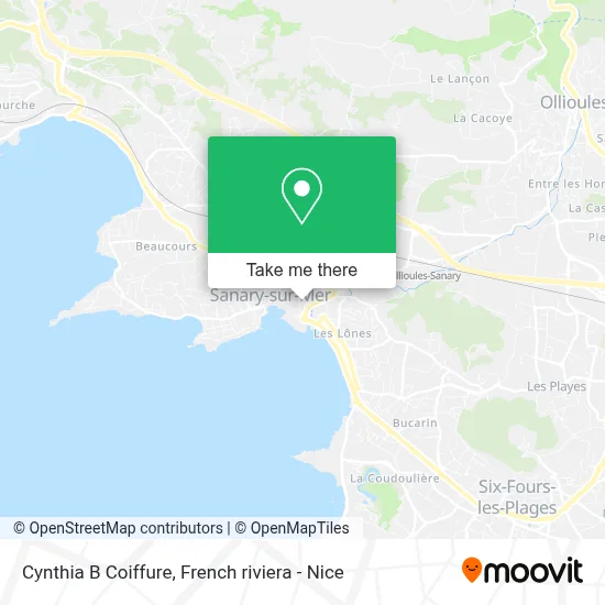 Cynthia B Coiffure map
