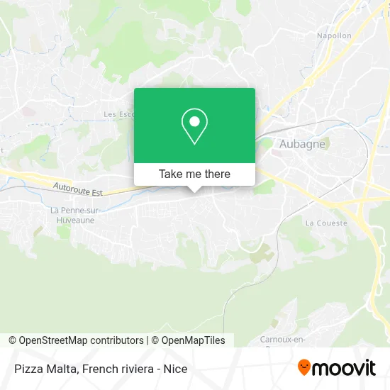 Pizza Malta map