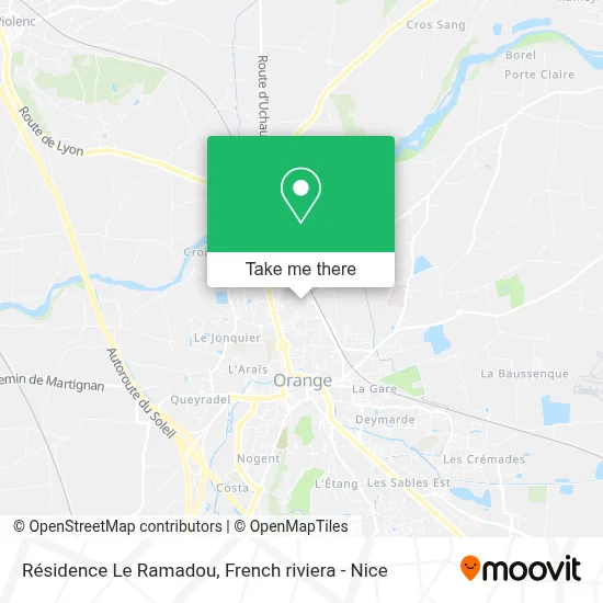 Résidence Le Ramadou map