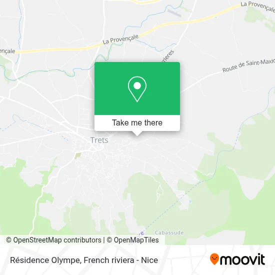 Résidence Olympe map
