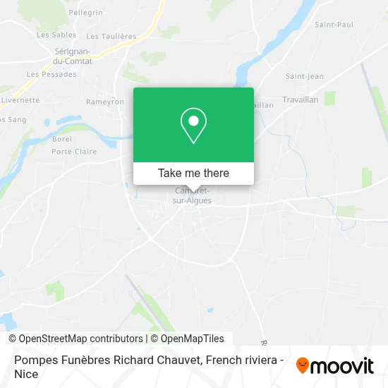 Pompes Funèbres Richard Chauvet map