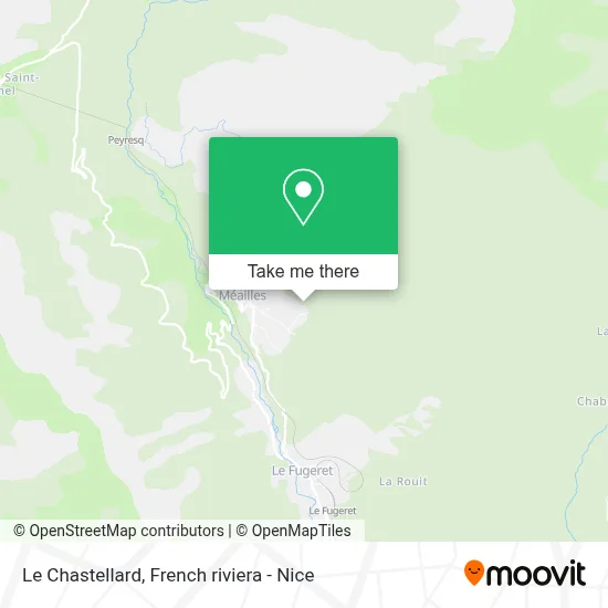 Le Chastellard map