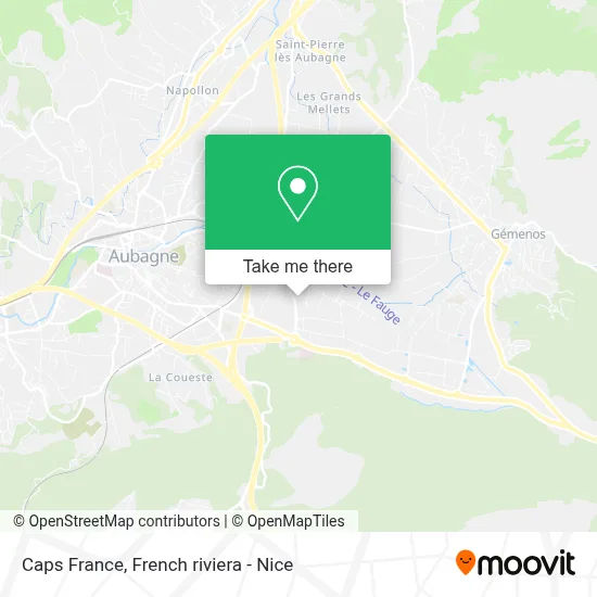 Caps France map