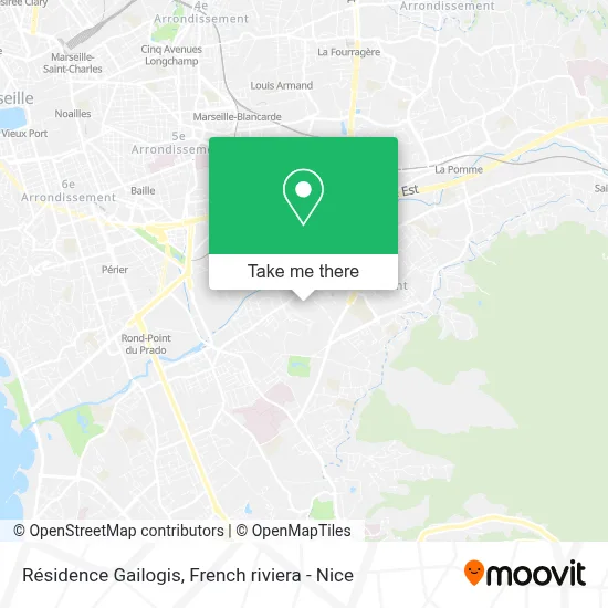 Résidence Gailogis map