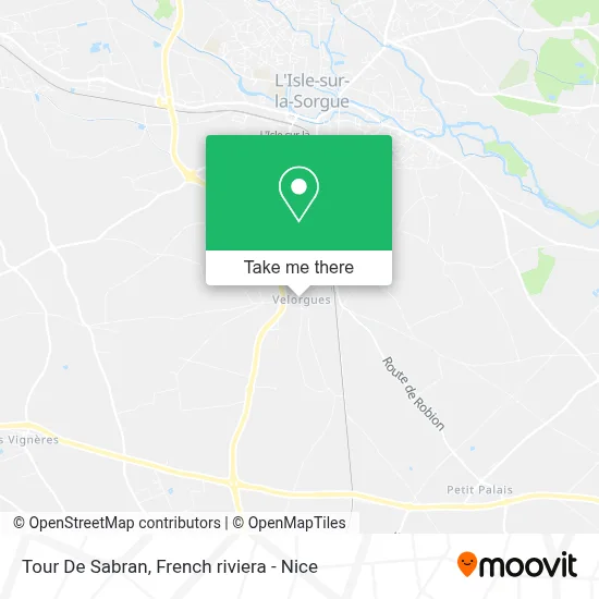 Tour De Sabran map